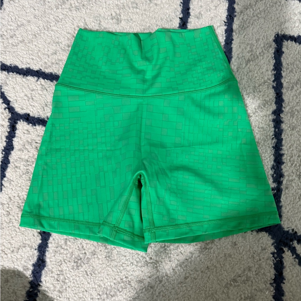 Aerie High Waist Green Shorts